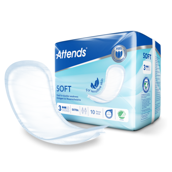 Inkontinensskydd Attends Soft 3 Extra 10st/fp